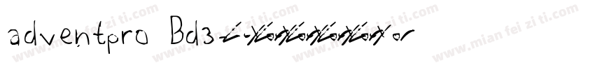adventpro Bd3字体转换